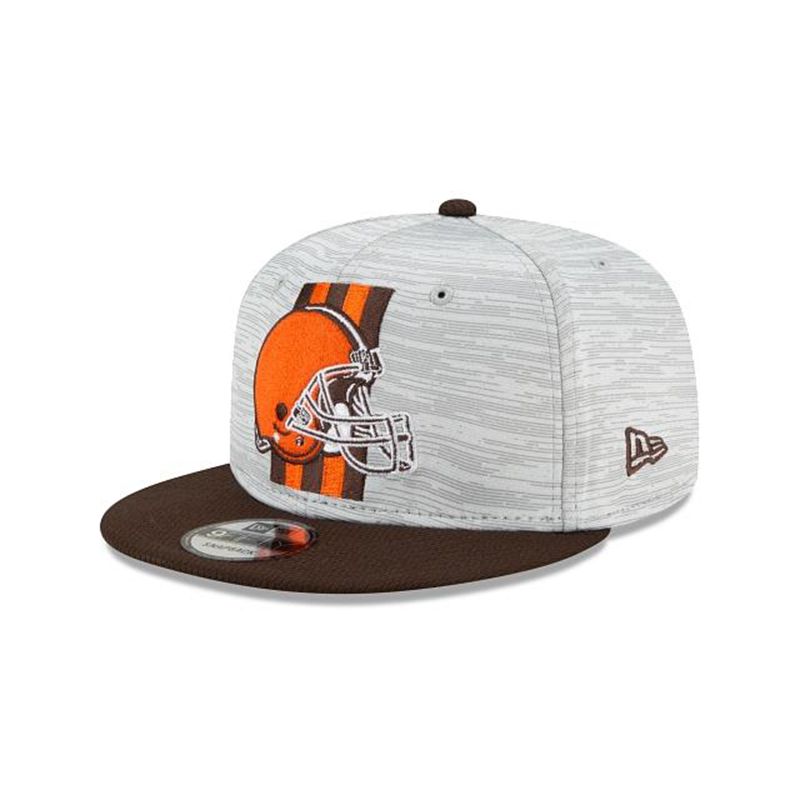 NFL Cleveland Browns Official Training 9Fifty Snapback (ZJJ2114) - Brown New Era Caps